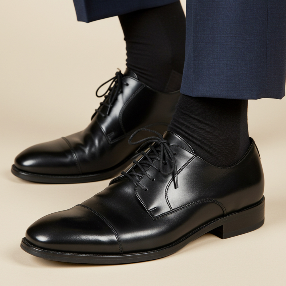 8켤레 42g 톡톡한 남자 무지 발냄새 소취 양말 M L 빅사이즈 중목 장목 정장 N배송 상세 이미지 6