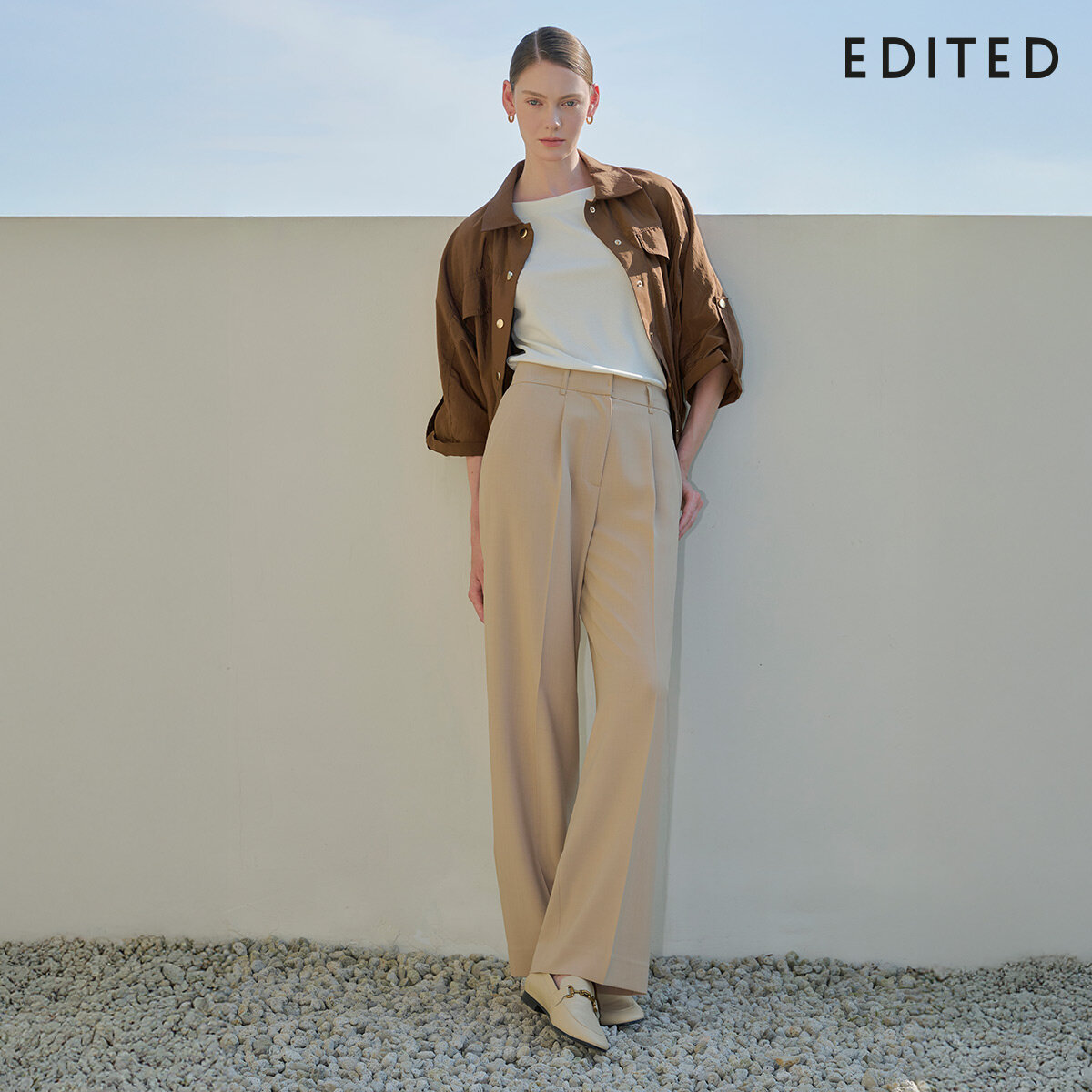 [25FW 최신상] 에디티드 타임리스 팬츠+벨트 - 상품 이미지