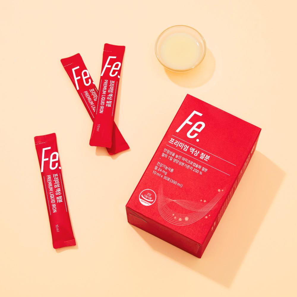 뉴트리모어 프리미엄 액상 리포퍼 철분제 임산부 수유부 산후영양제 24mg 30포, 1개