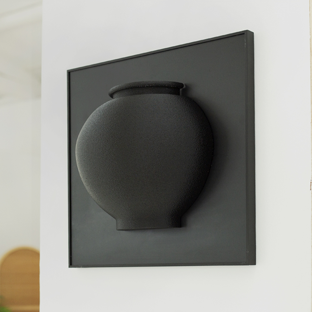 담결 달항아리 풍수 인테리어 그림 액자 거실 카페 개업 선물 전통 소품