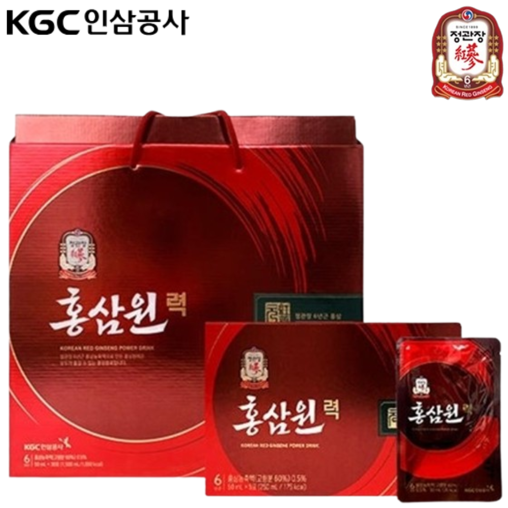 정관장 프리미엄 홍삼원력 50ml 30포 1박스 6년근 홍삼 농축액 엑기스 영지버섯 녹용 - 상품 이미지