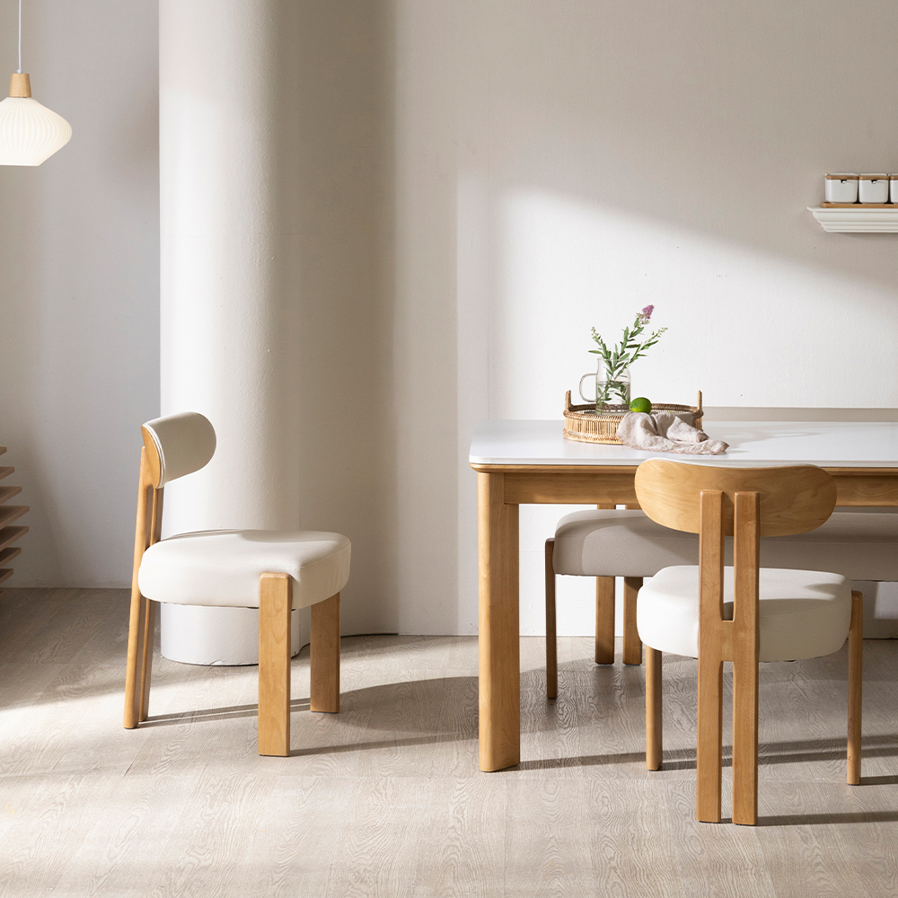 [4인 식탁 1600] 미코하임 루아스 원목 18T 양면 포세린 세라믹 카페 식탁 테이블 1600mm, 내추럴