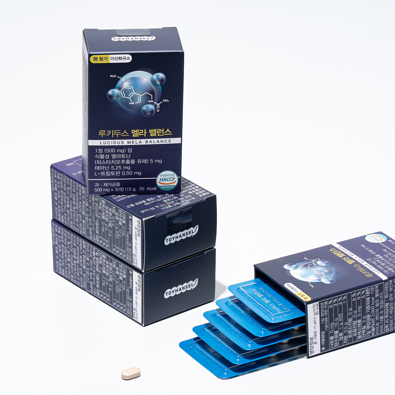 루키두스 멜라 밸런스 식물성 멜라토닌 5mg 테아닌 가바 트립토판 함유 30정, 12개 - 상세 이미지 4