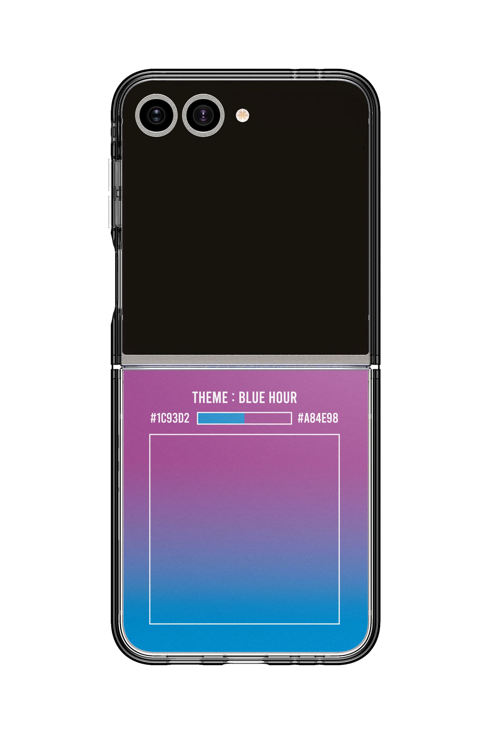패턴 풀그라데이션블루아워 띠부띠부스킨 갤럭시/아이폰 케이스 부착용스킨 - 상세 이미지 5