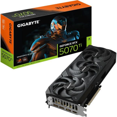GIGABYTE [해외]기가바이트 지포스 RTX 5070 Ti WINDFORCE OC SFF 16G 그래픽 카드 - 16GB GDDR7, 256비트, PCI-E 5.0, 2497MHz 코어 클럭,