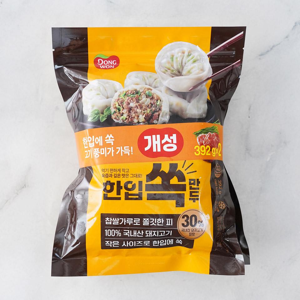 메가마트 동원 개성 한입쏙만두 392gx2 - 상품 이미지