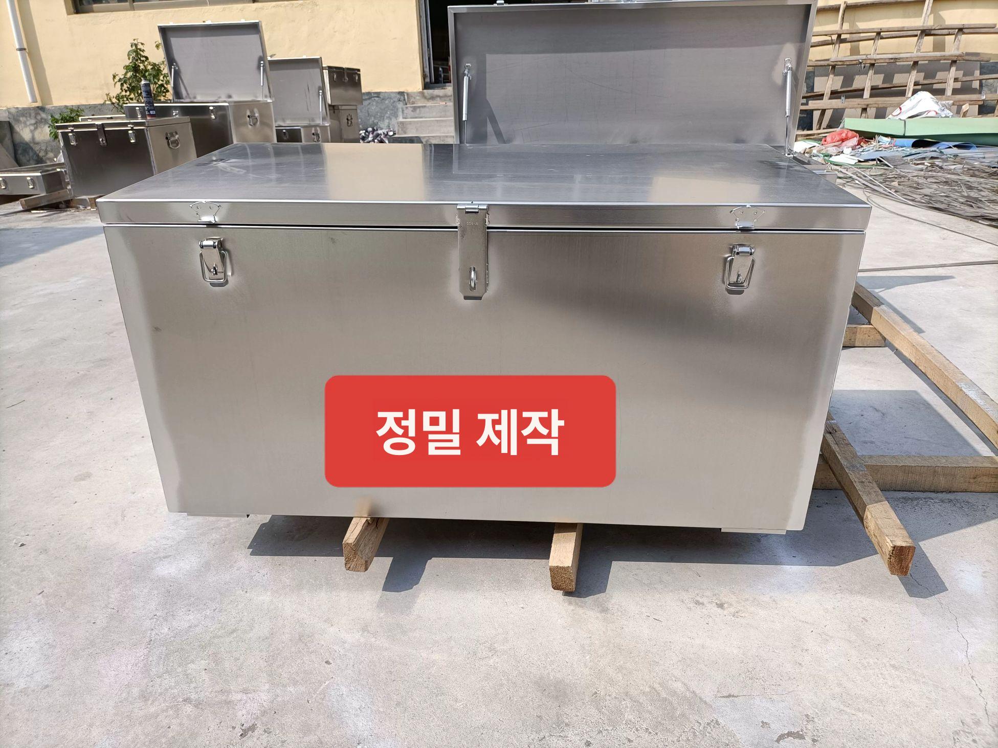 화물차 공구함 스텐 철제 하부 정리 다용도 공구 박스 800x500x500x1.5 - 상세 이미지 4