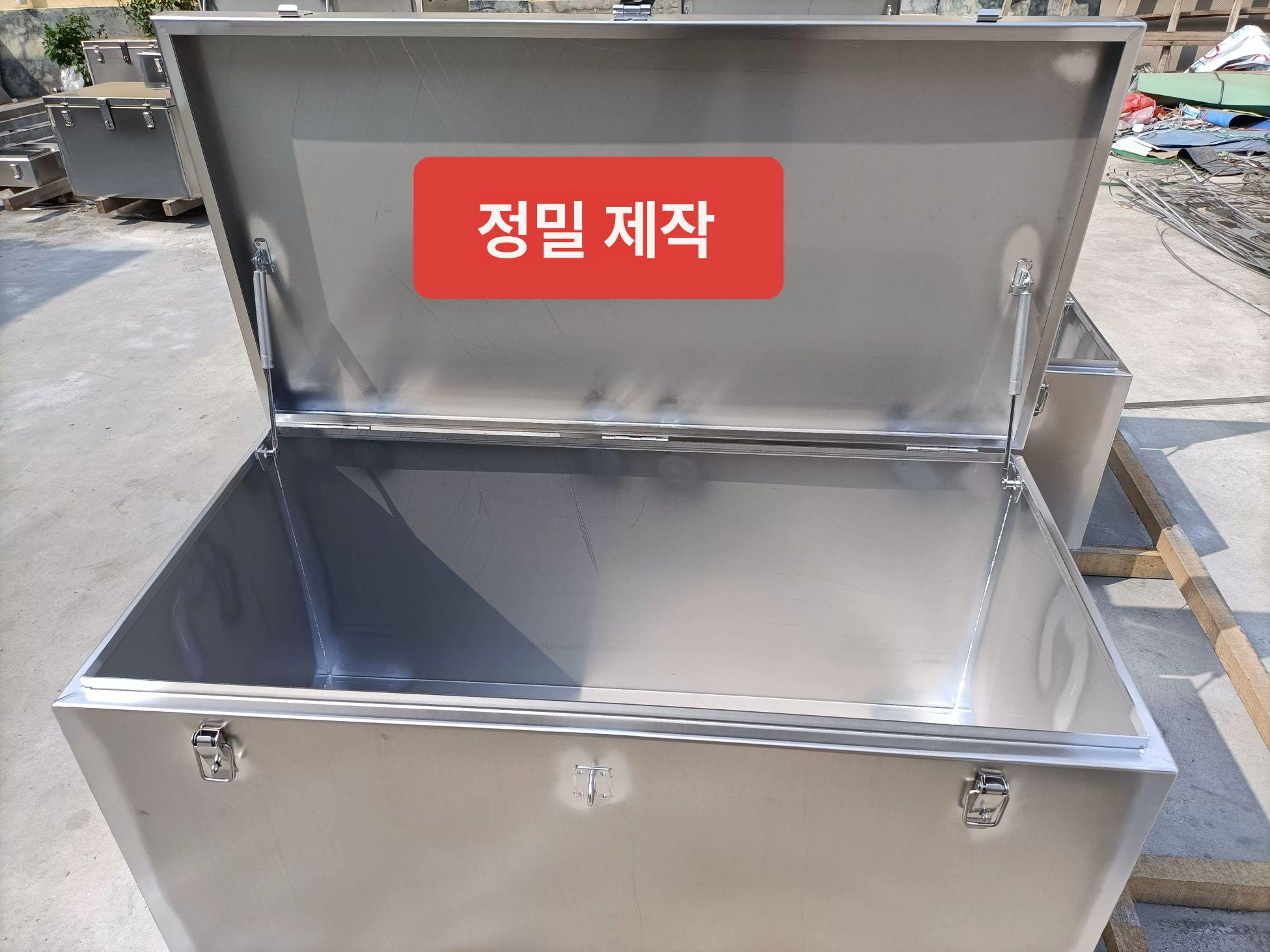 화물차 공구함 스텐 철제 하부 정리 다용도 공구 박스 800x500x500x1.5 - 상세 이미지 3