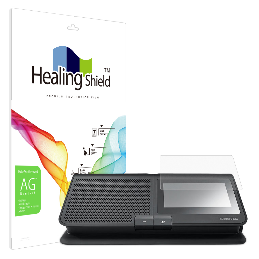 SHURE MXCW640 무선 터치 스크린 컨퍼런스 유닛 저반사 액정보호필름 2매