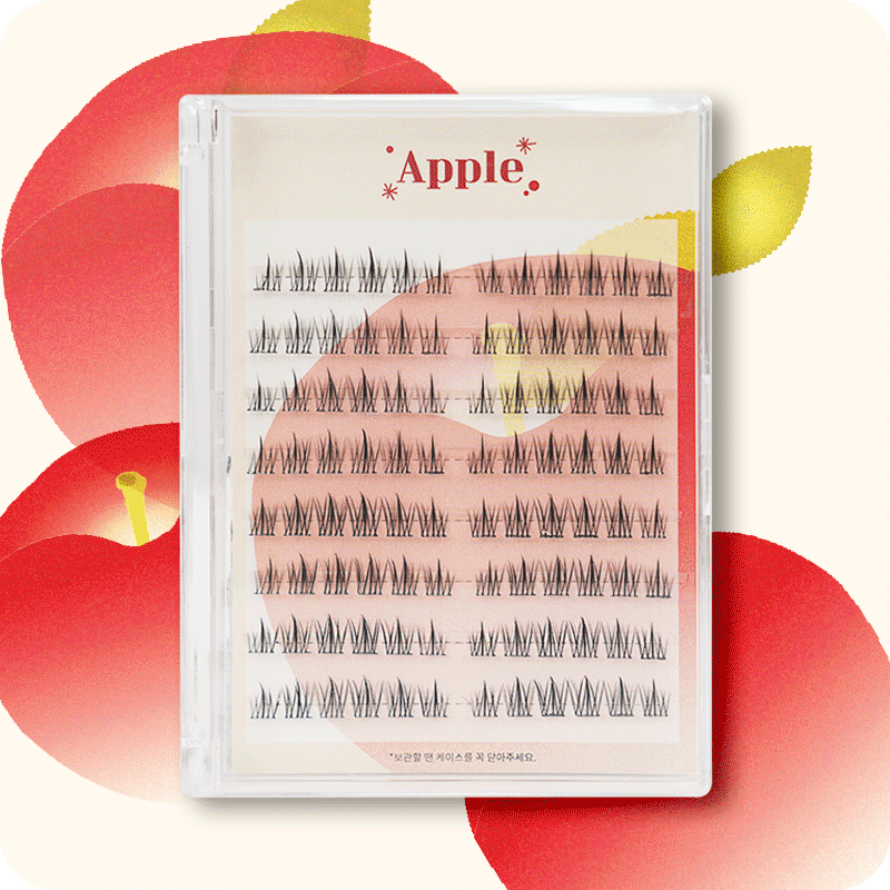 [abcd.lash] 노글루 속눈썹  자연스러운 대용량 데일리 가닥속눈썹 APPLE - 상품 이미지