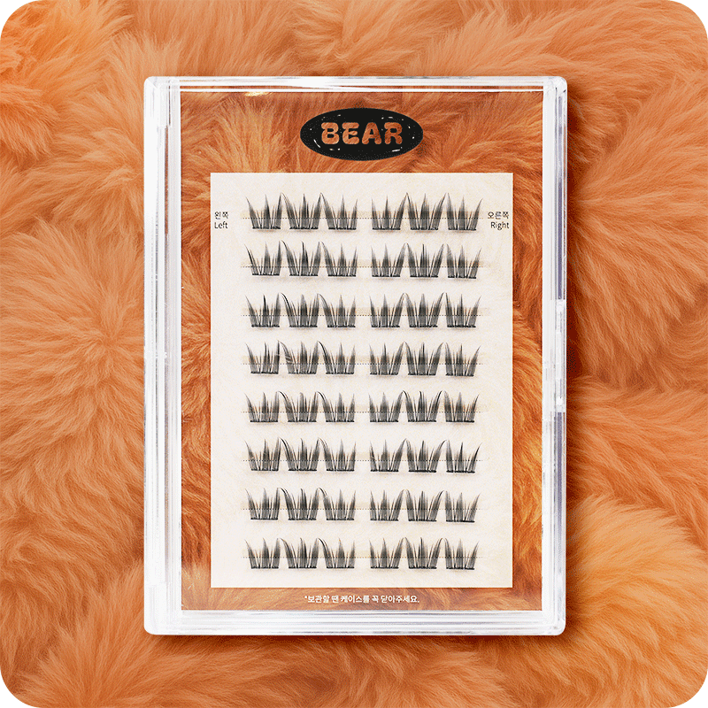 [abcd lash] 대용량 노글루 풍성한 볼륨감 또렷한 속눈썹 BEAR - 상품 이미지