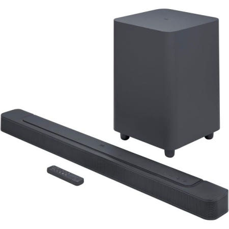 JBL [해외]JBL Bar 500: 멀티빔™ 및 돌비 애트모스®가 장착된 5.1채널 사운드바, 블랙