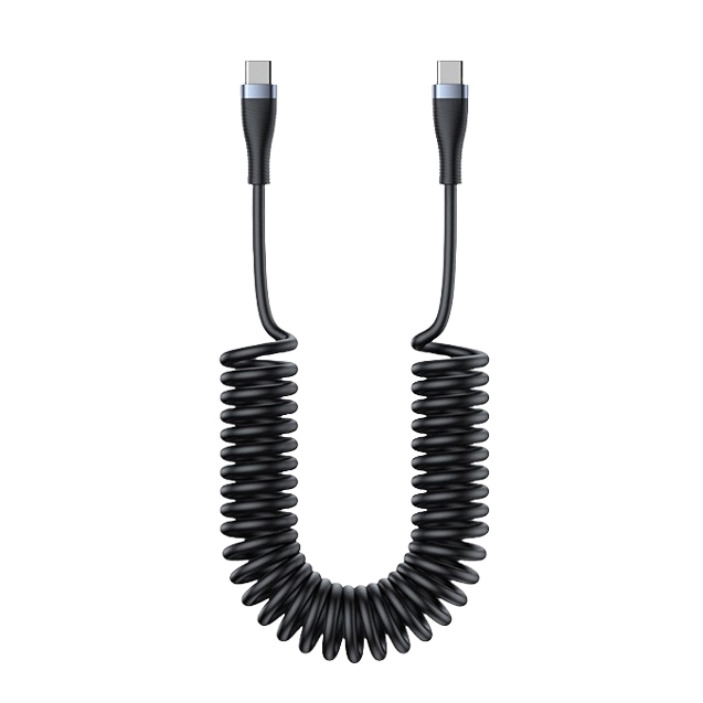 안드로이드오토 케이블 애플카플레이케이블 USB A to C C타입충전기선 1.0M 코일 이미지 2