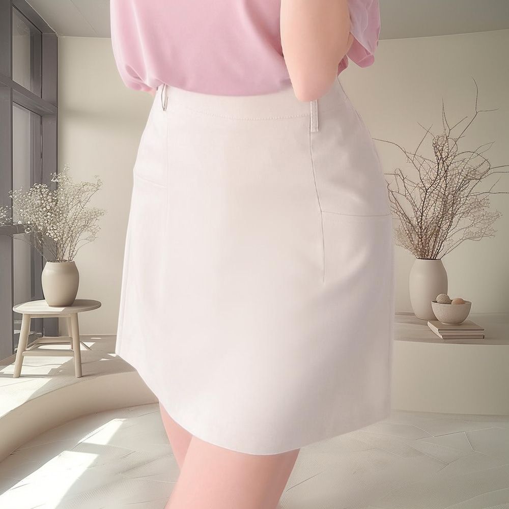 베리린 스티치 A라인 밴딩 미니스커트 AC1130 - 메인 이미지