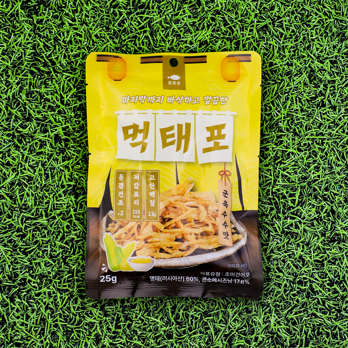쏯쏯쏯 먹태포 군옥수수맛 고단백 저칼로리 먹태 스낵 - 상세 이미지 5