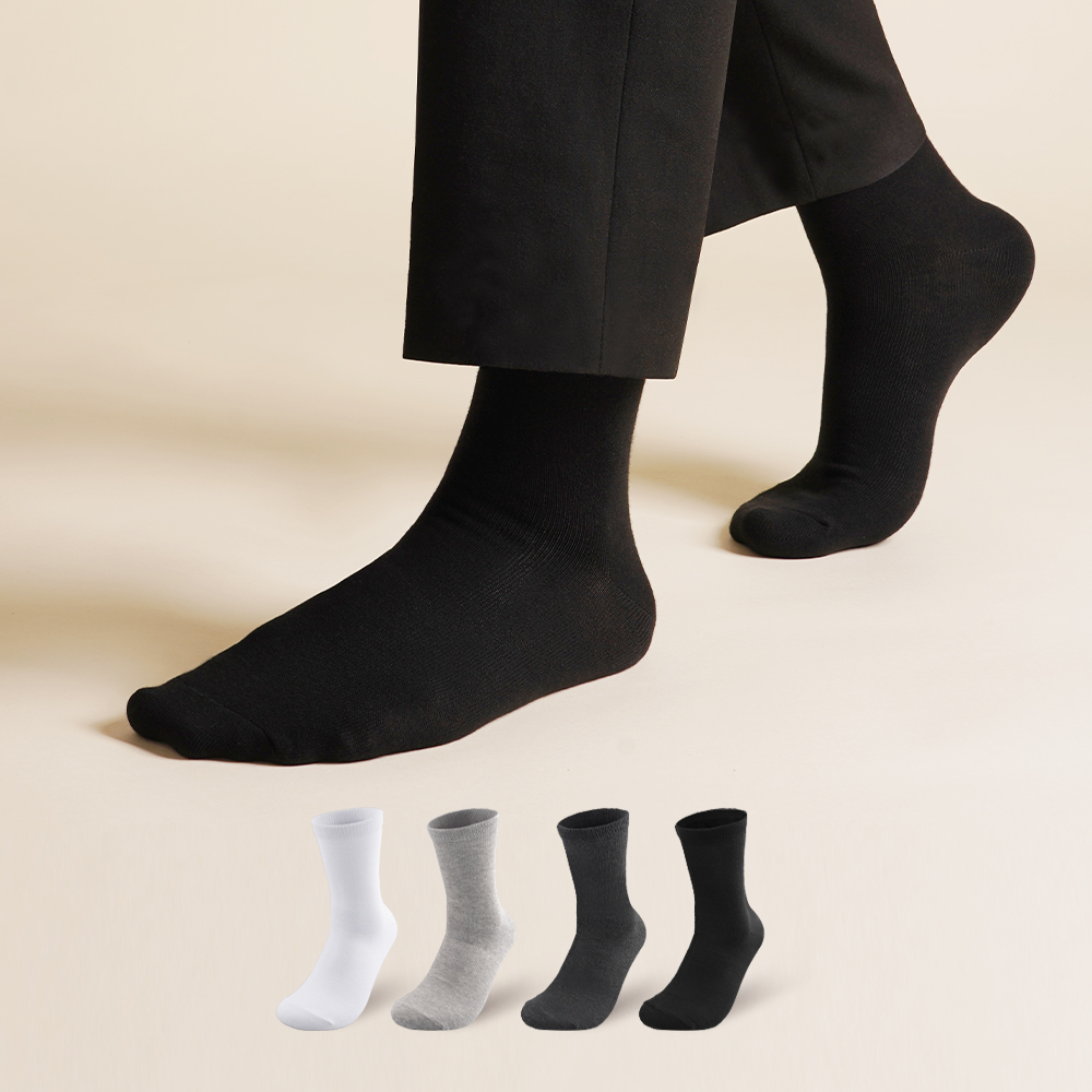 8켤레 42g 톡톡한 남자 무지 발냄새 소취 양말 M L 빅사이즈 중목 장목 정장 N배송 상세 이미지 2
