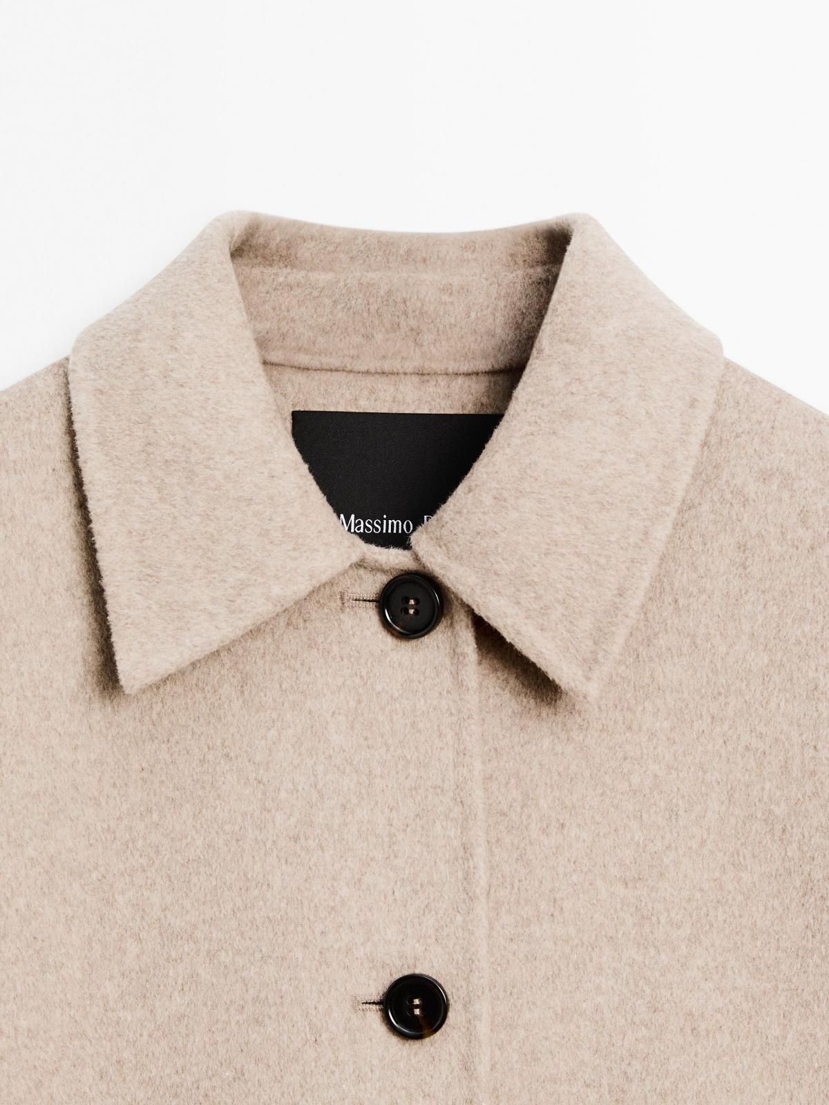 마시모두띠 미니멀 크롭 울블렌드 재킷 6423/973 PEARL GREY - 상세 이미지 5