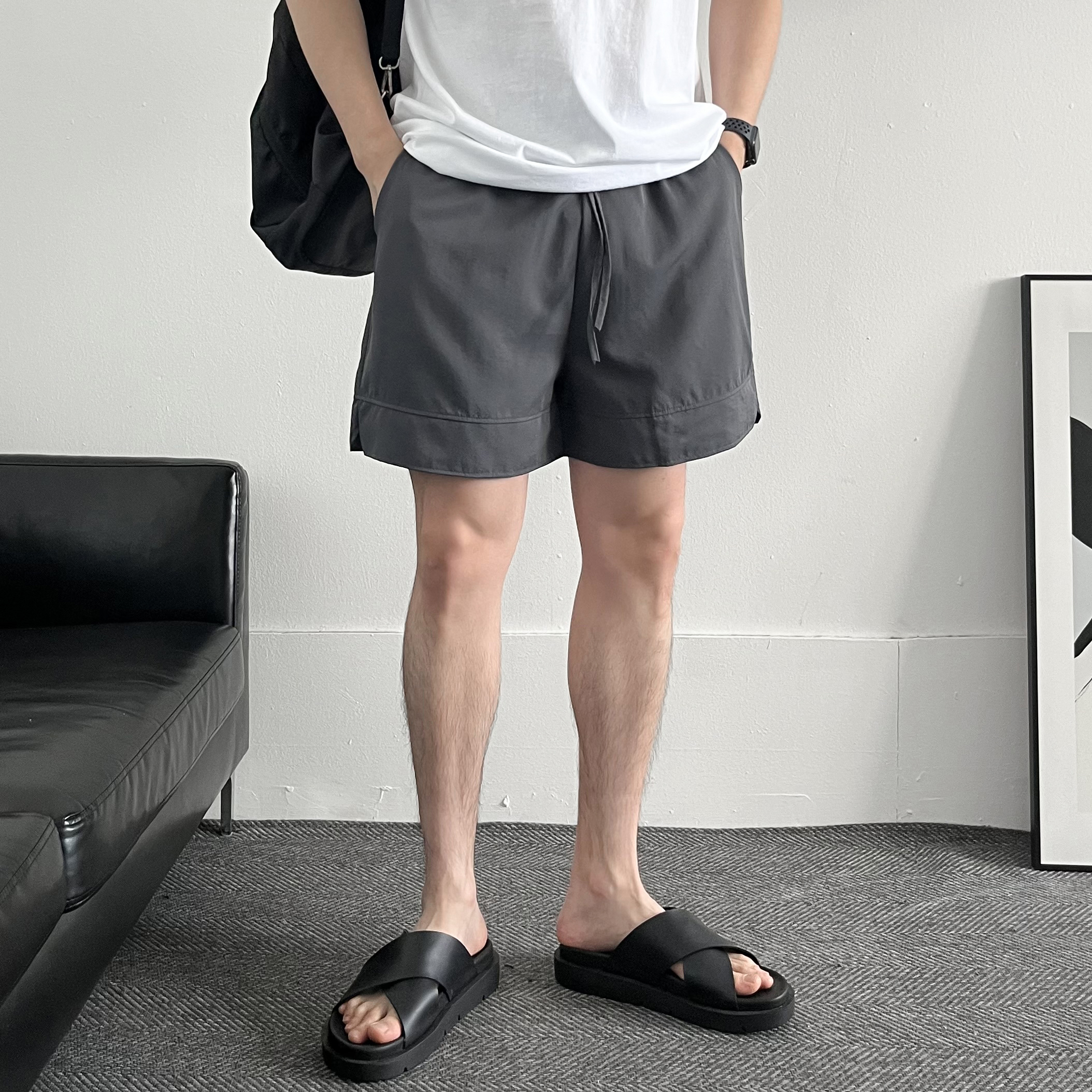 1+1 남자나일론바지 남자반바지 남성팬츠 - 상세 이미지 2