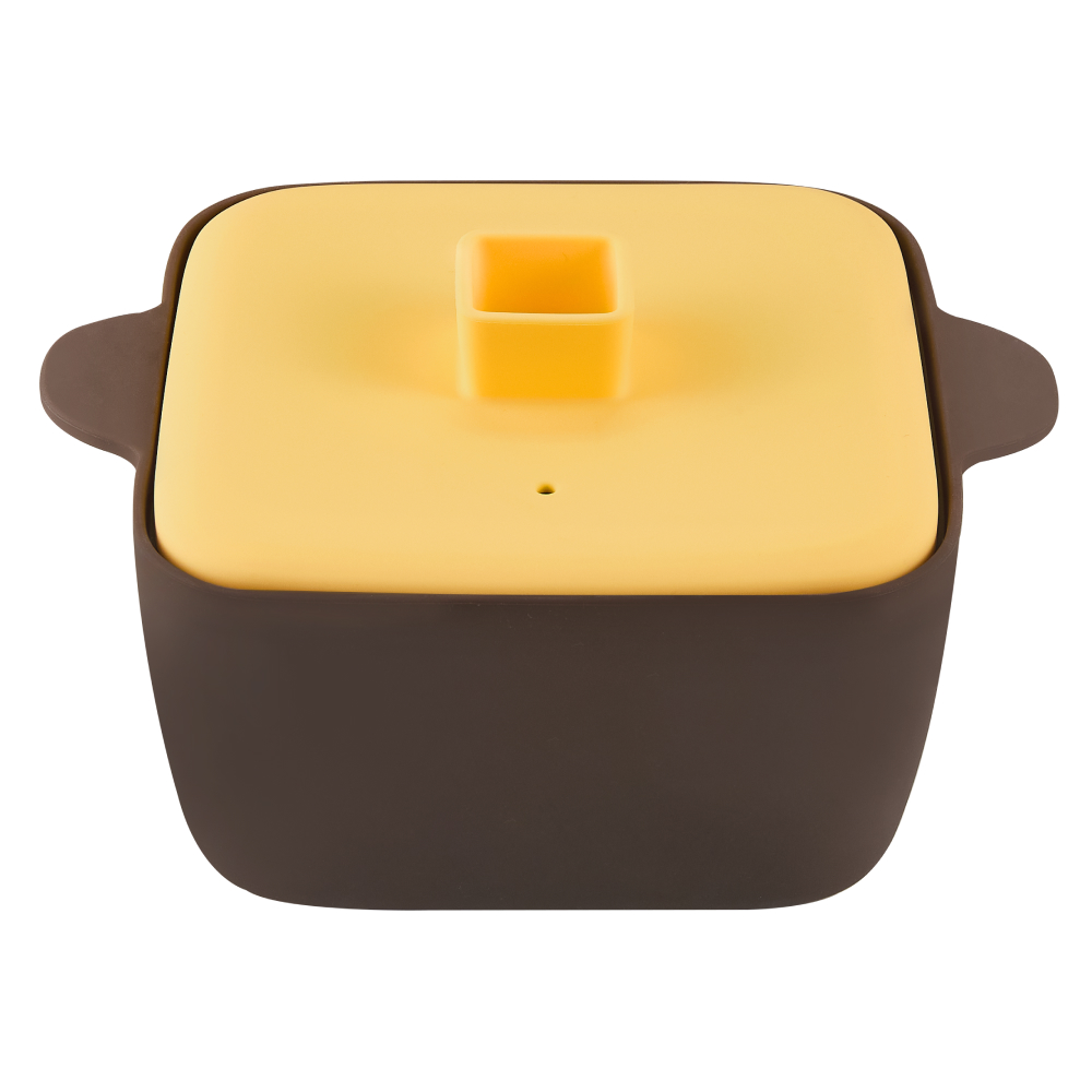 르메이드 실리콘 전자레인지 찜기 계란찜 라면 용기 1200ml 단호박