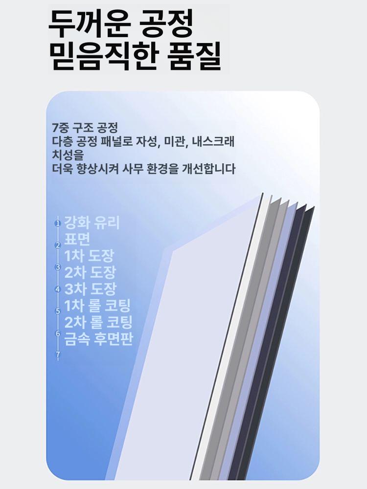 이동형 화이트보드 사무실 교육용 펄화이트 강의 교습소 장미 핑크 광택유리V형스탠드원판 - 상세 이미지 2