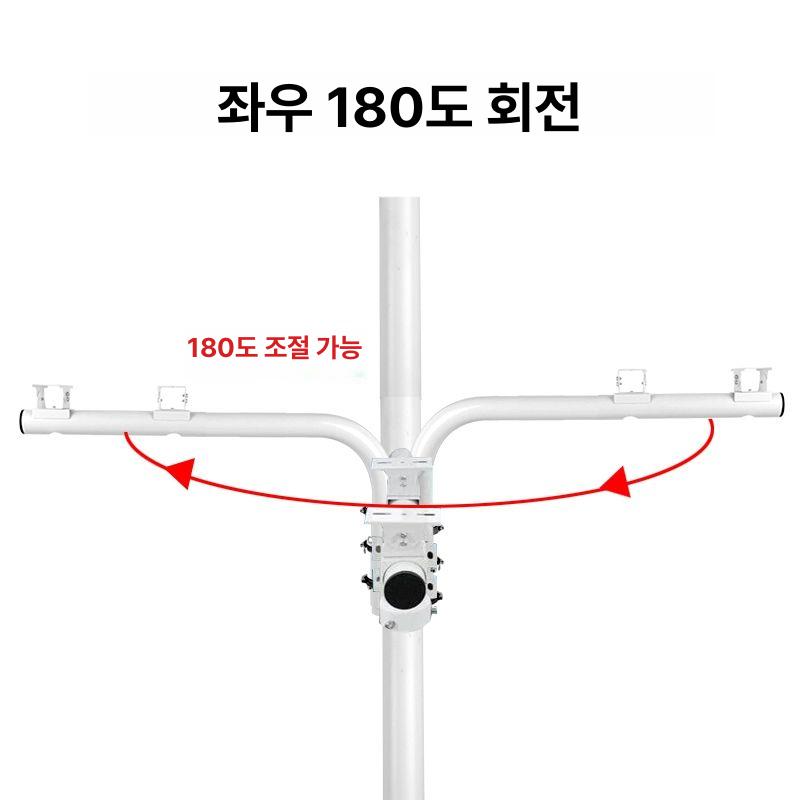 CCTV거치대 외벽 브라켓 엘보우관 고정 방범용 가로등 쌍총 / 기둥 / 길이 100cm - 상세 이미지 3