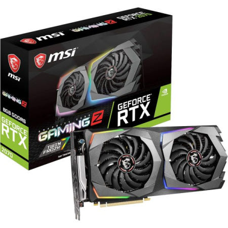 [해외]MSI 게이밍 지포스 RTX 2070 8GB GDRR6 256비트 HDMI/DP/USB 레이 트레이싱 튜링 아키텍처 HDCP 그래픽 카드(RTX Z 8G)