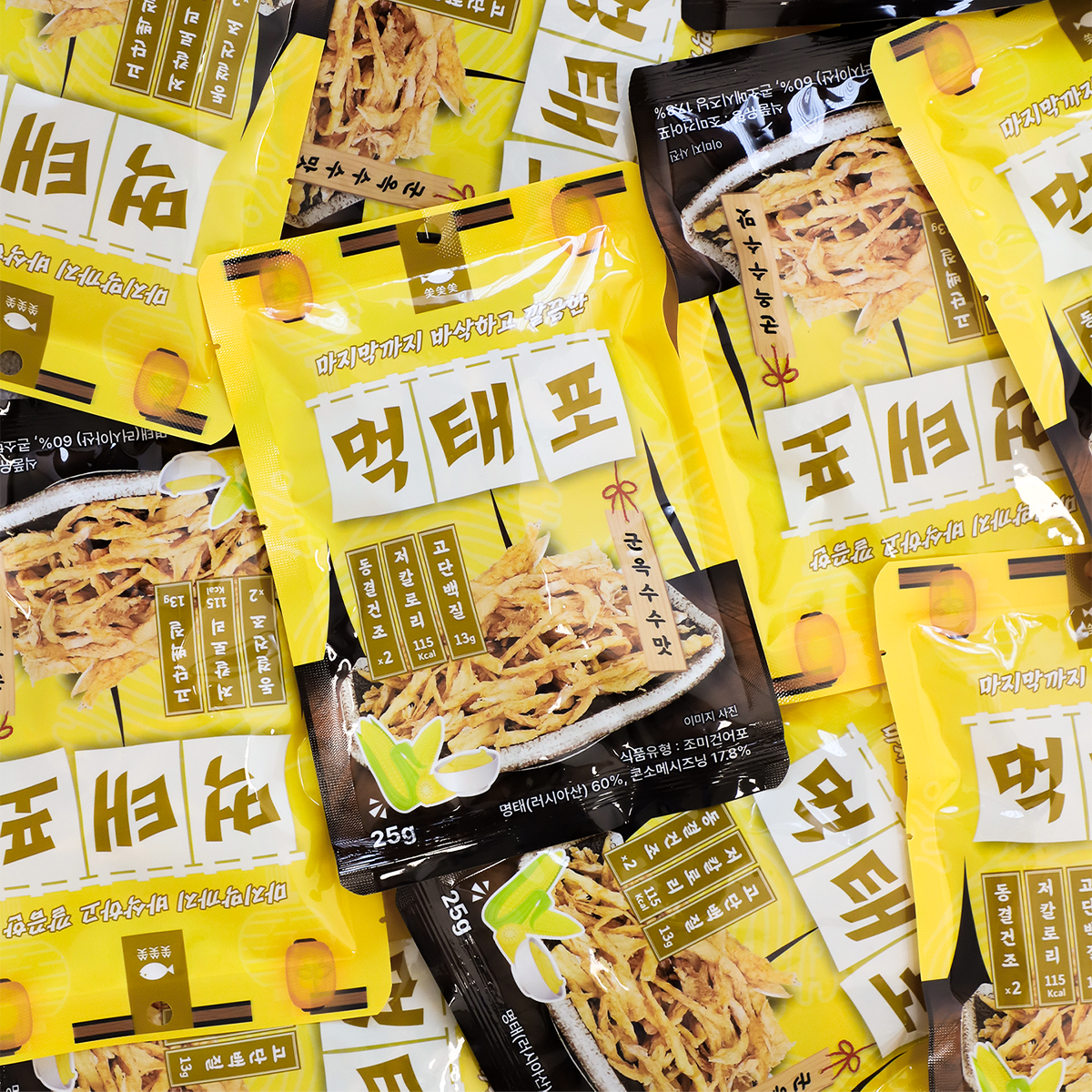 쏯쏯쏯 먹태포 군옥수수맛 고단백 저칼로리 먹태 스낵 - 상세 이미지 2
