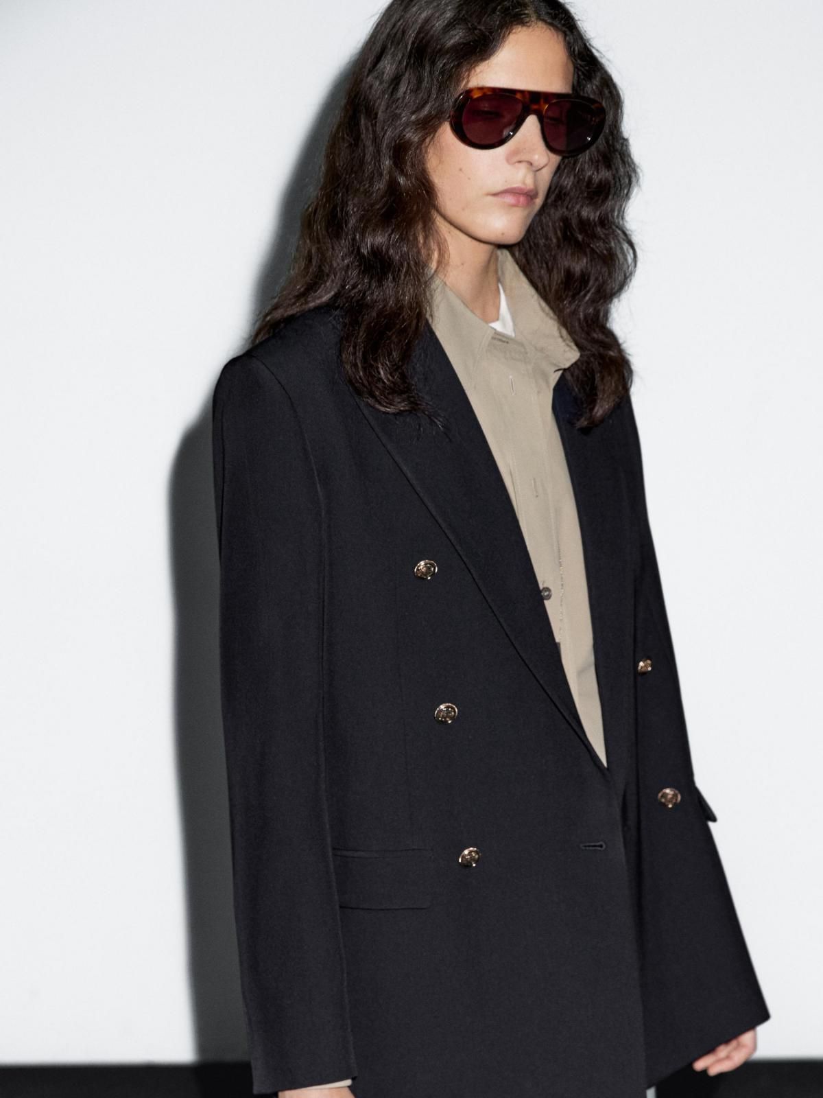 마시모두띠 테일러드 더블브레스트 울블렌드 블레이저 6033/682 DARK NAVY - 상세 이미지 2