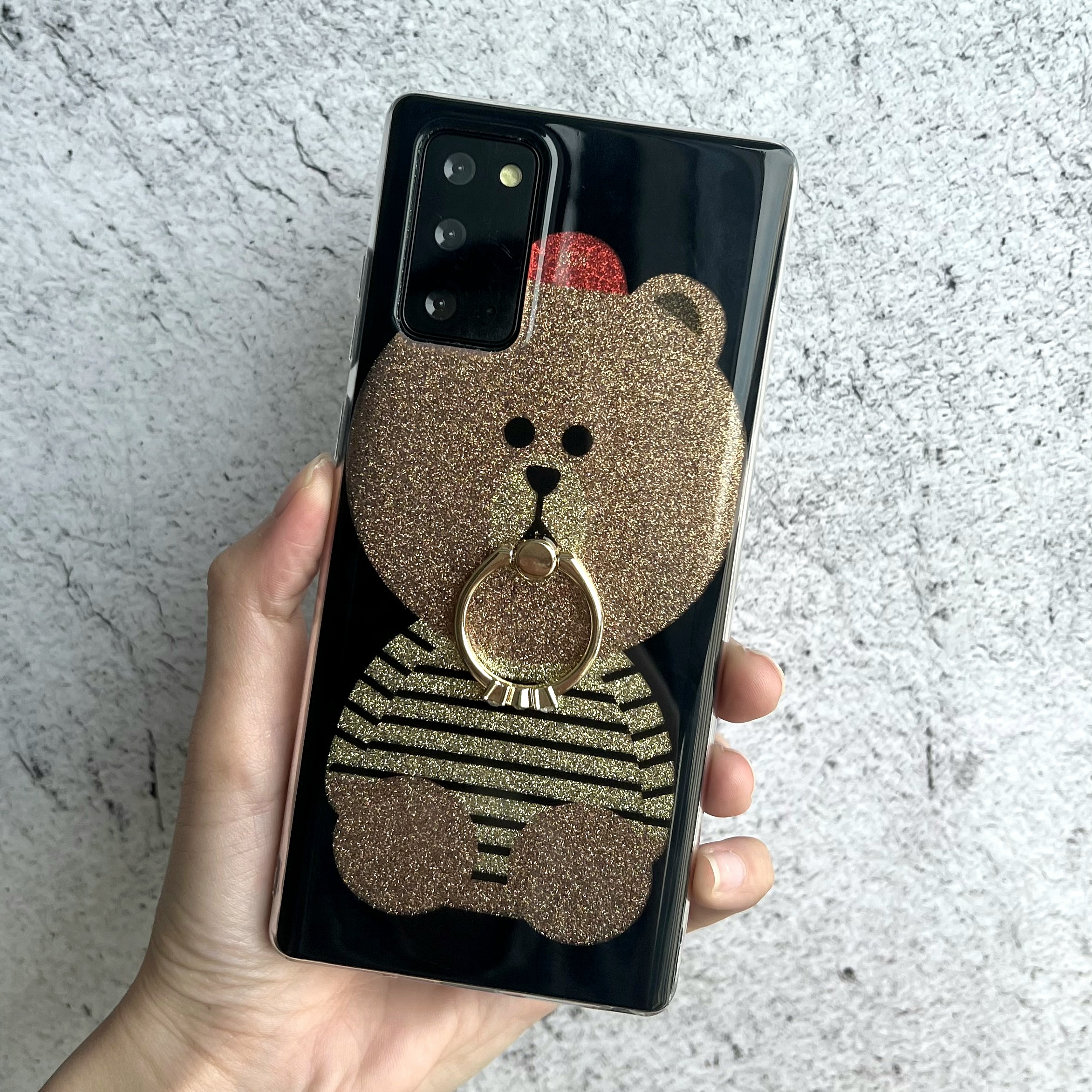 범퍼 케이스 스트랩 젤리 실리콘 슬림 카메라보호 풀커버 명품 곰돌이 멜빵, 갤럭시S21 - 상세 이미지 4