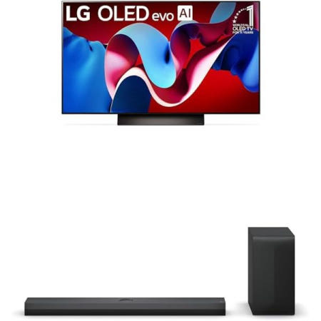 LG [해외]알렉사가 내장된 매직 리모컨 AI 기반의 LG 48인치급 OLED evo C4 시리즈 스마트 TV 4K 프로세서 평면 화면(OLED48C4)PUA, 2024), 3.1.1