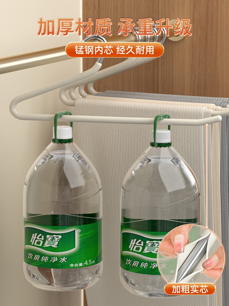 논슬립 다용도 무흔 고리형 바지걸이 그레이 11-35cm 30개 - 상세 이미지 4