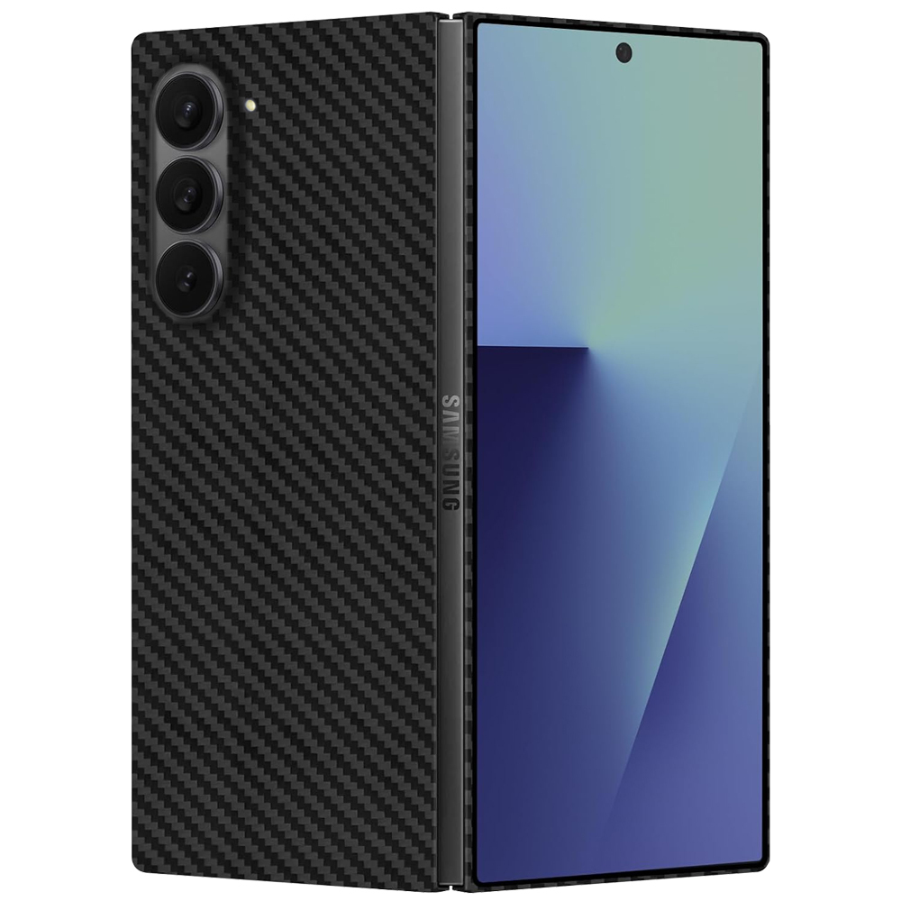 그리핑 맥세이프 아라미드 슬림 하드 리얼 카본 폰 케이스 블랙, 갤럭시Z 폴드7 제품 이미지