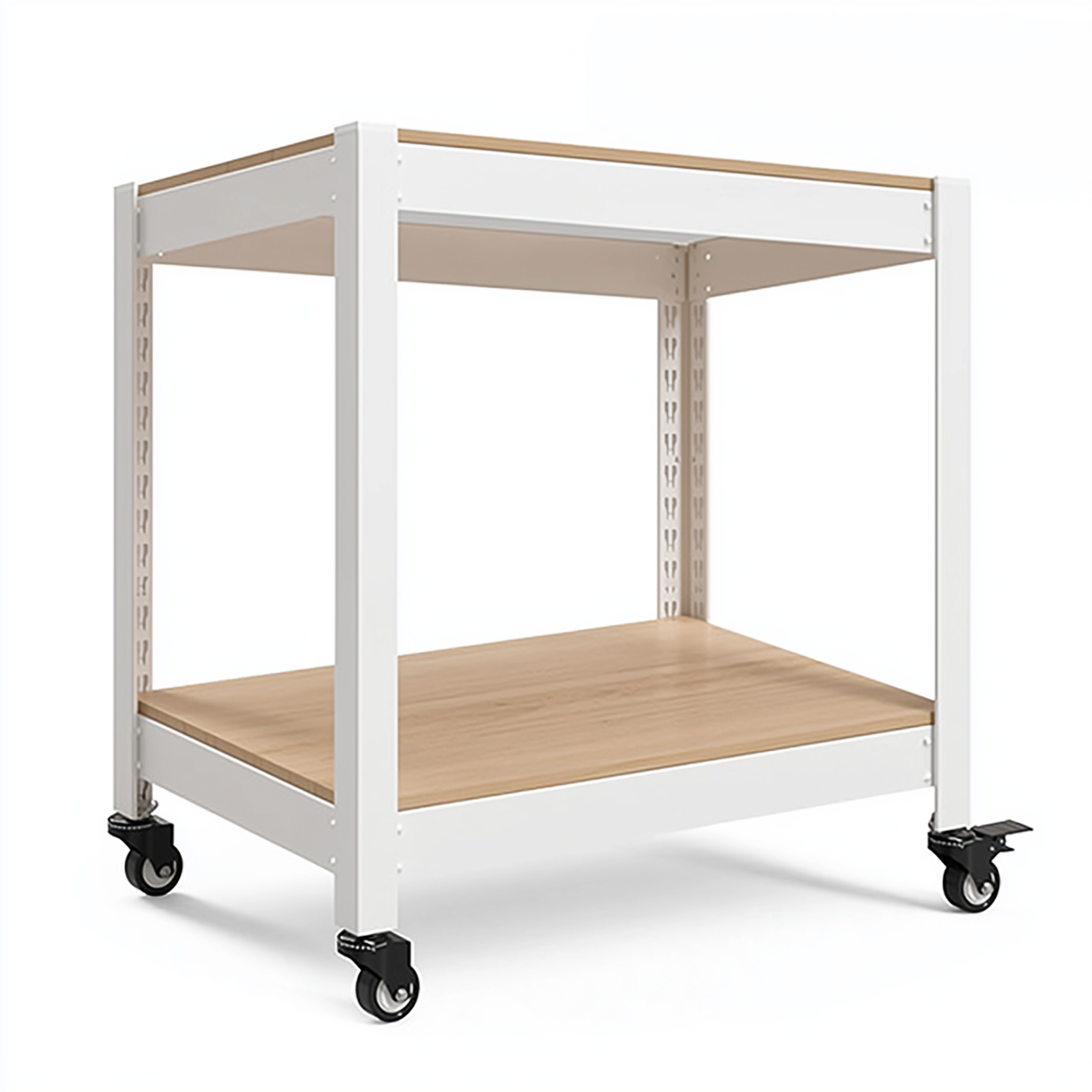 바퀴선반 바퀴달린선반 이동식 트롤리 2단 수납 대형 틈새 북카트 300300600