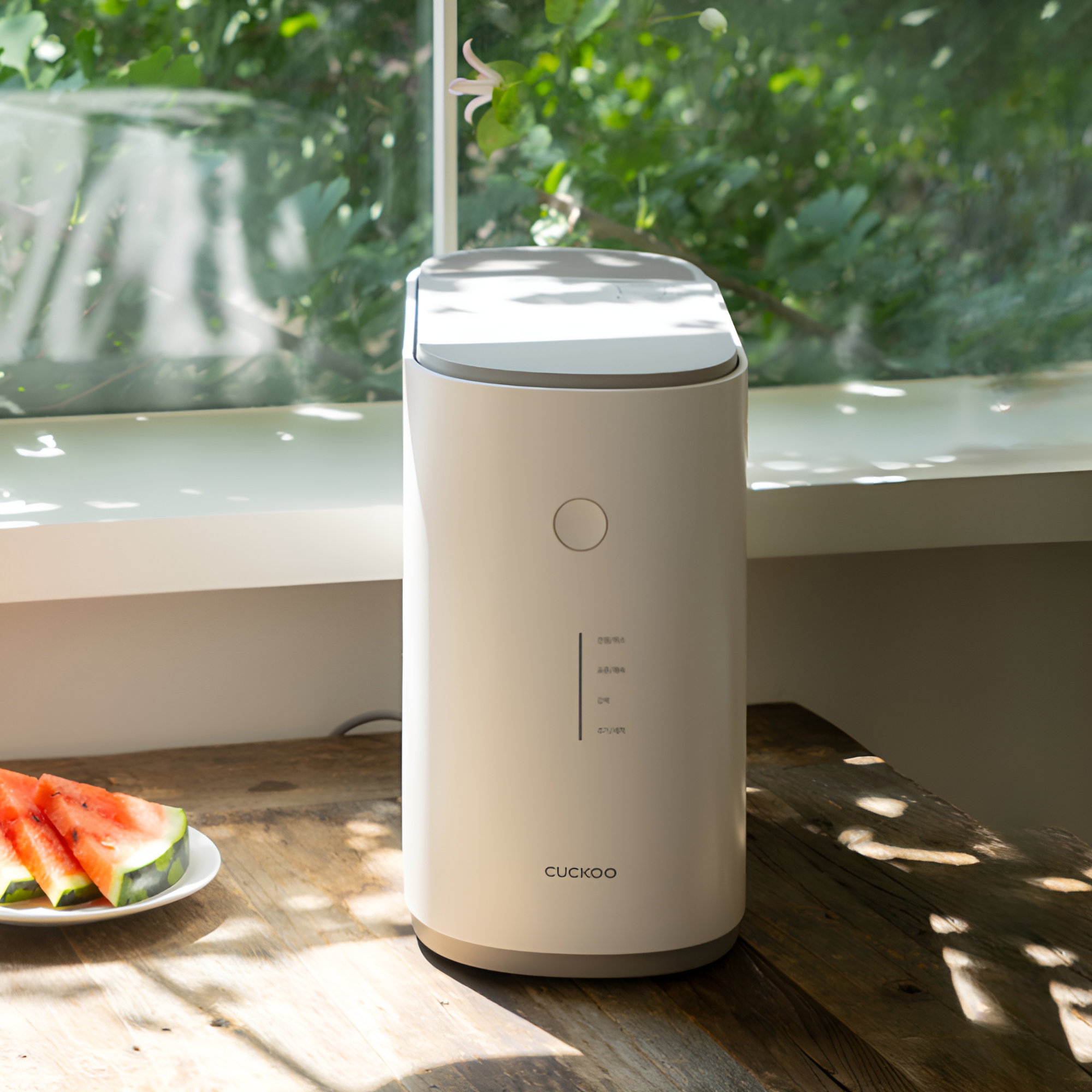 쿠쿠 건조분쇄형 에코웨일 2L 그레이스화이트 메인 제품 사진