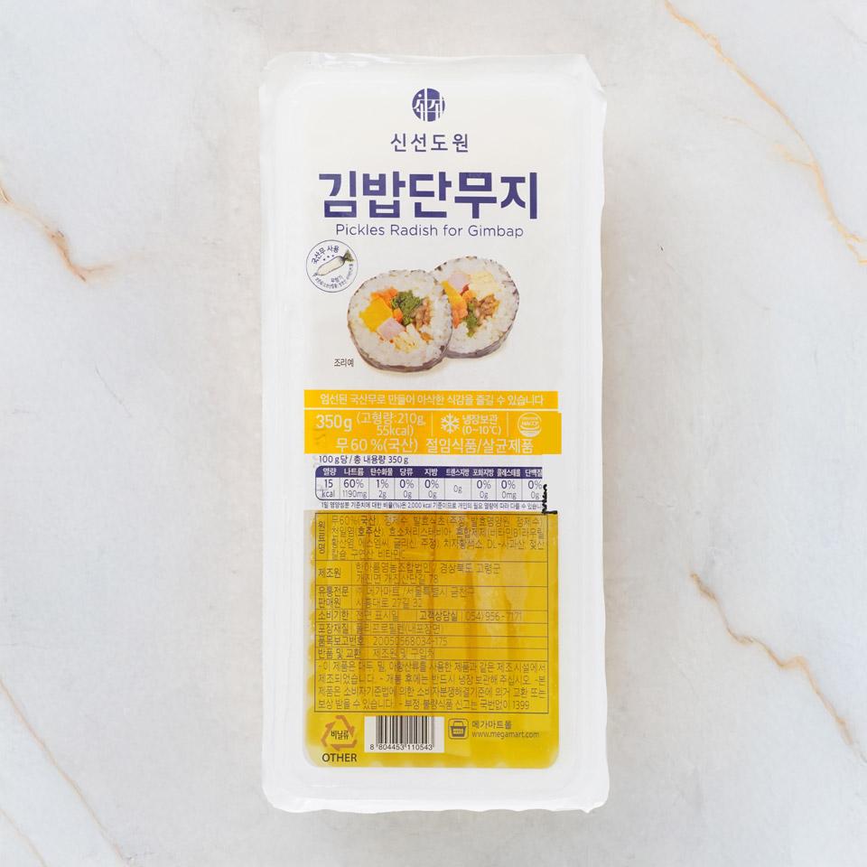 메가마트 신선도원 김밥단무지 350g - 메인 이미지