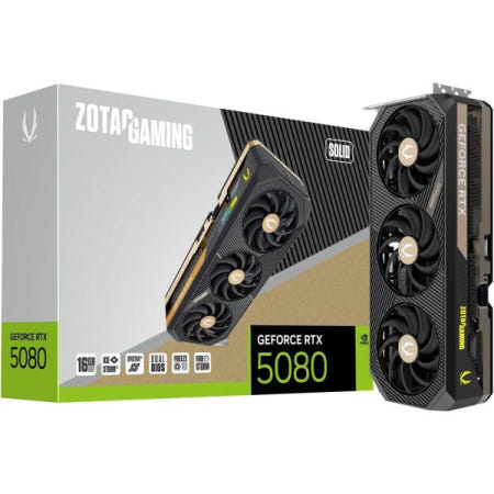 [해외]ZOTAC 게이밍 지포스 RTX 5080 솔리드 16GB GDDR7 그래픽 카드 ZT-B50800D-10P VD8982