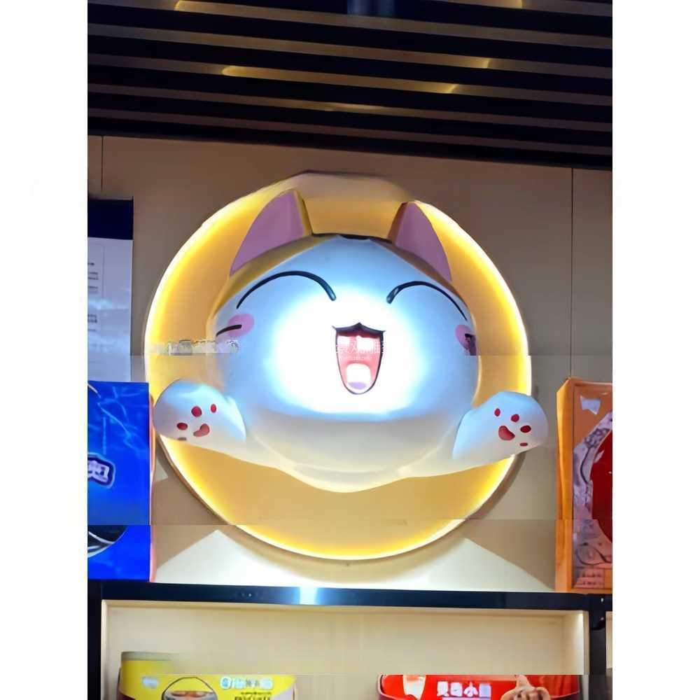 애견샵 외부 돌출 간판 귀여운 캐릭터 LED 입체 간판 A형 70x50x30cm - 상세 이미지 4