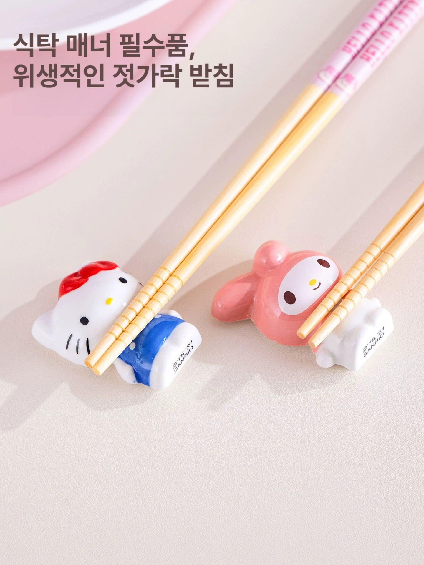 산리오 수저 받침대 젓가락 홀더 일본식 홈 데스크탑 헬로키티 시나모롤 마이멜로디 폼폼푸린 - 상세 이미지 3