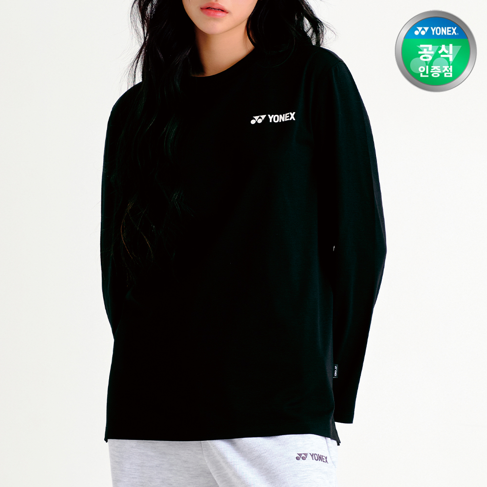요넥스 253TL001U 배드민턴 긴팔티셔츠 남녀공용 데일리웨어 블랙 - 상세 이미지 2