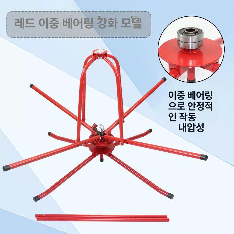 엑셀풀림기 돌림기 배관 풀림장치 거치대 직경 링햄타입 신형 이중축 베어링 강화형 / 구멍 위치 + 제한기 조절 관 비틀림 방지 - 상세 이미지 4