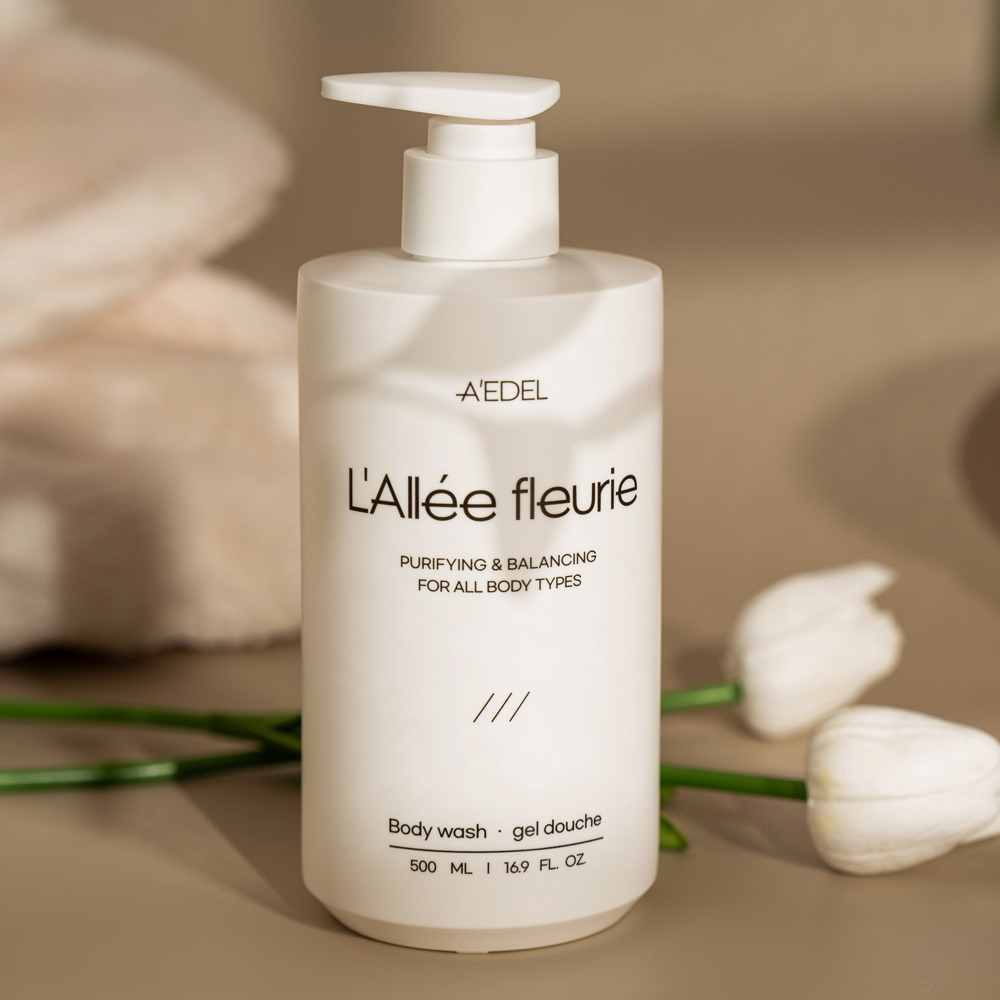 에이델 비건 등드름 바디워시 500ml 펩타시놀 보습 약산성 퍼퓸 샤워젤 향좋은 라레플뢰르
