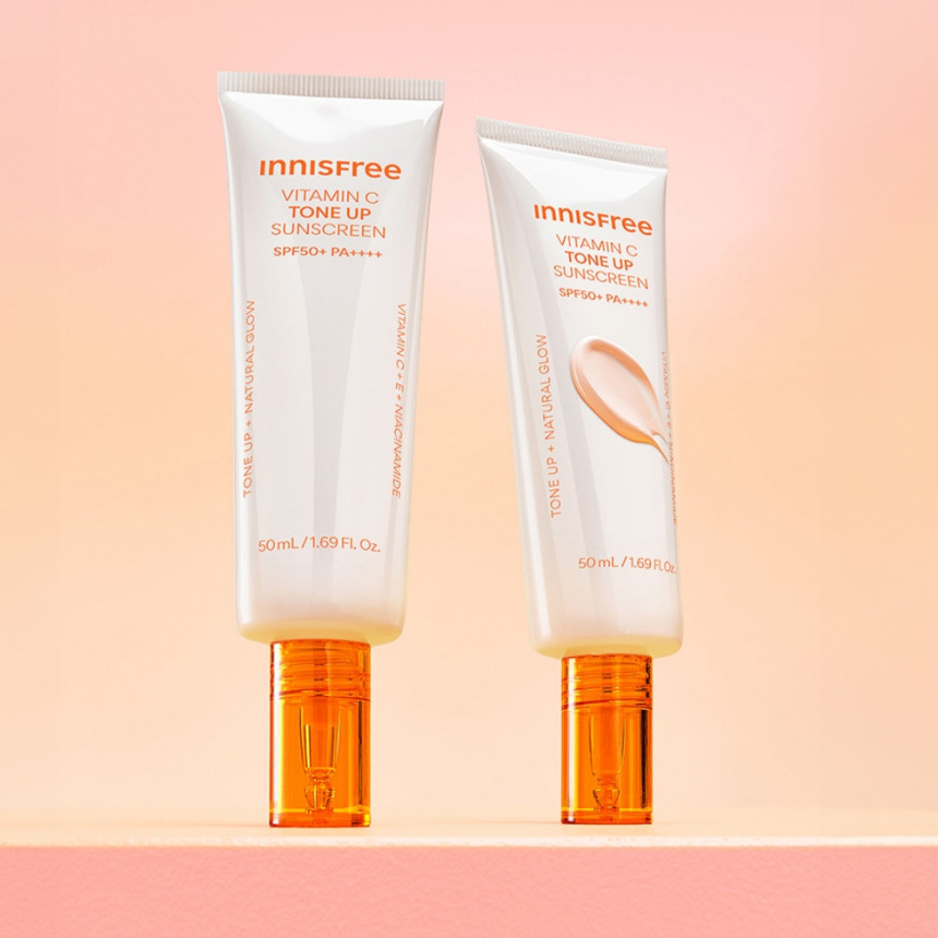 [미백/UV에이징 비타민C 피치 톤업 선크림 SPF 50+ PA++++ 50ml, 2개 사진 3