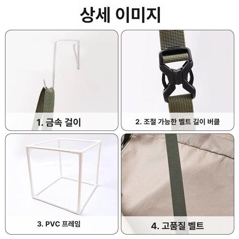 솔비에 문걸이캣타워 캣타워 스크래쳐 벽걸이 고양이 카키 - 상세 이미지 4