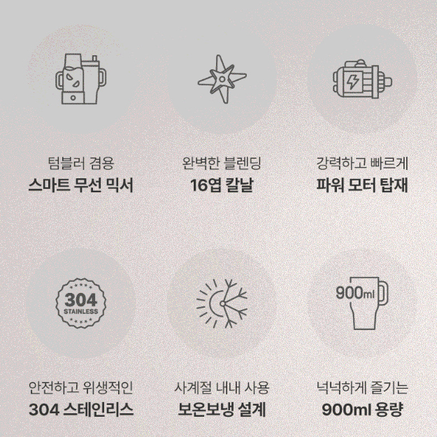 보온보냉텀블러 쉐이크 믹서기 전동쉐이커 입구넓은텀블러 - 상세 이미지 4