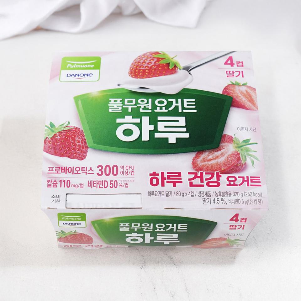 메가마트 풀무원 하루요거트 딸기 80gx4개 - 상품 이미지