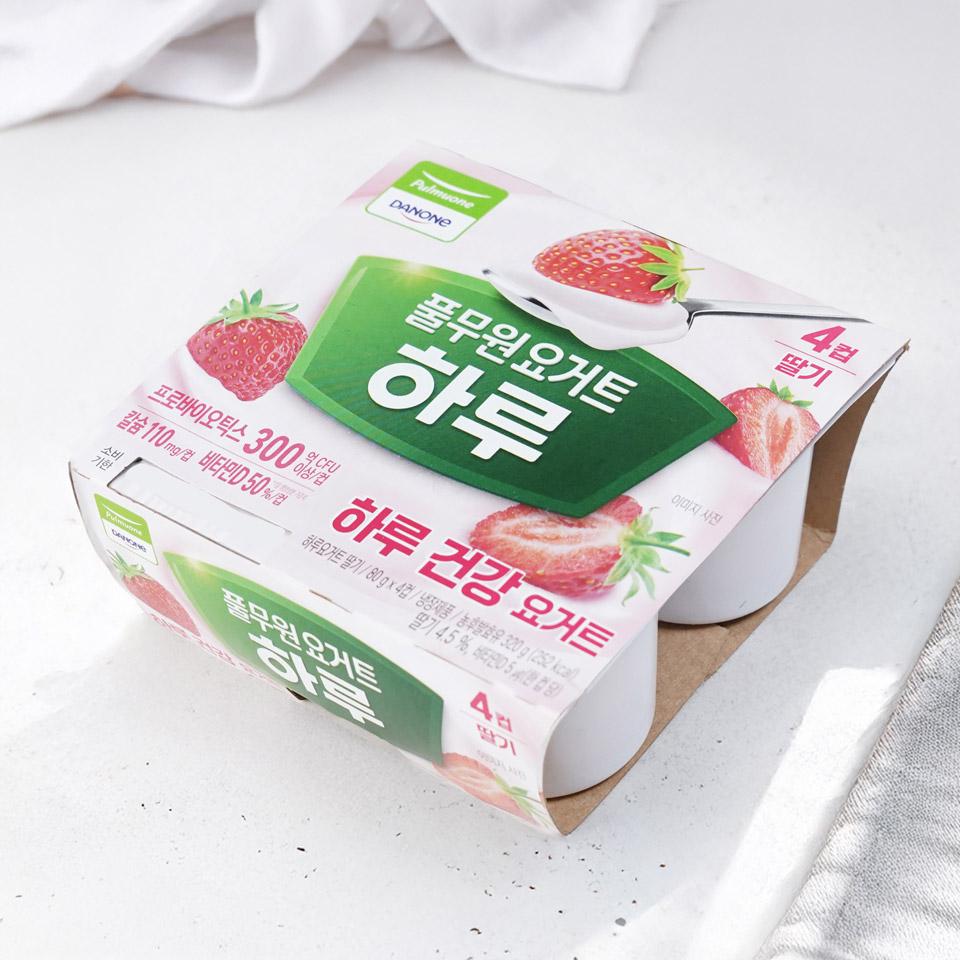 메가마트 풀무원 하루요거트 딸기 80gx4개 - 상세 이미지 2