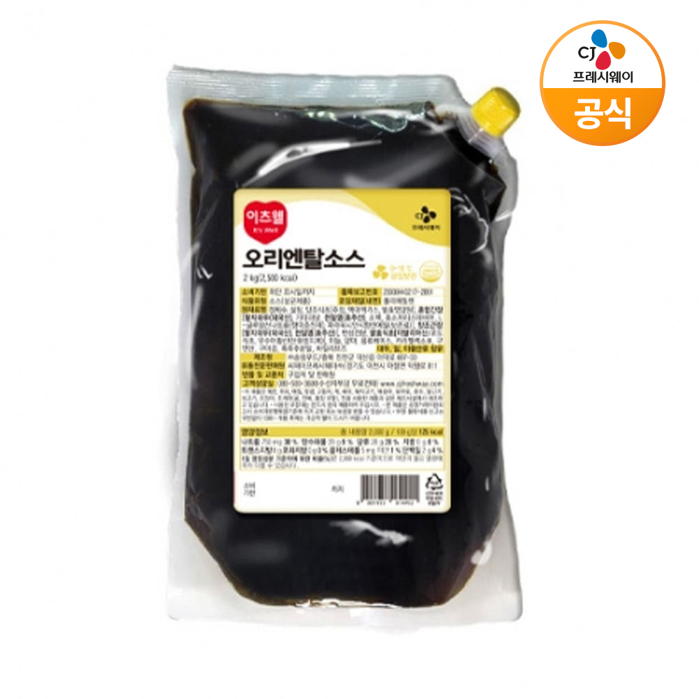 CJ 이츠웰 오리엔탈소스 2kg 업소용 대용량 - 상품 이미지
