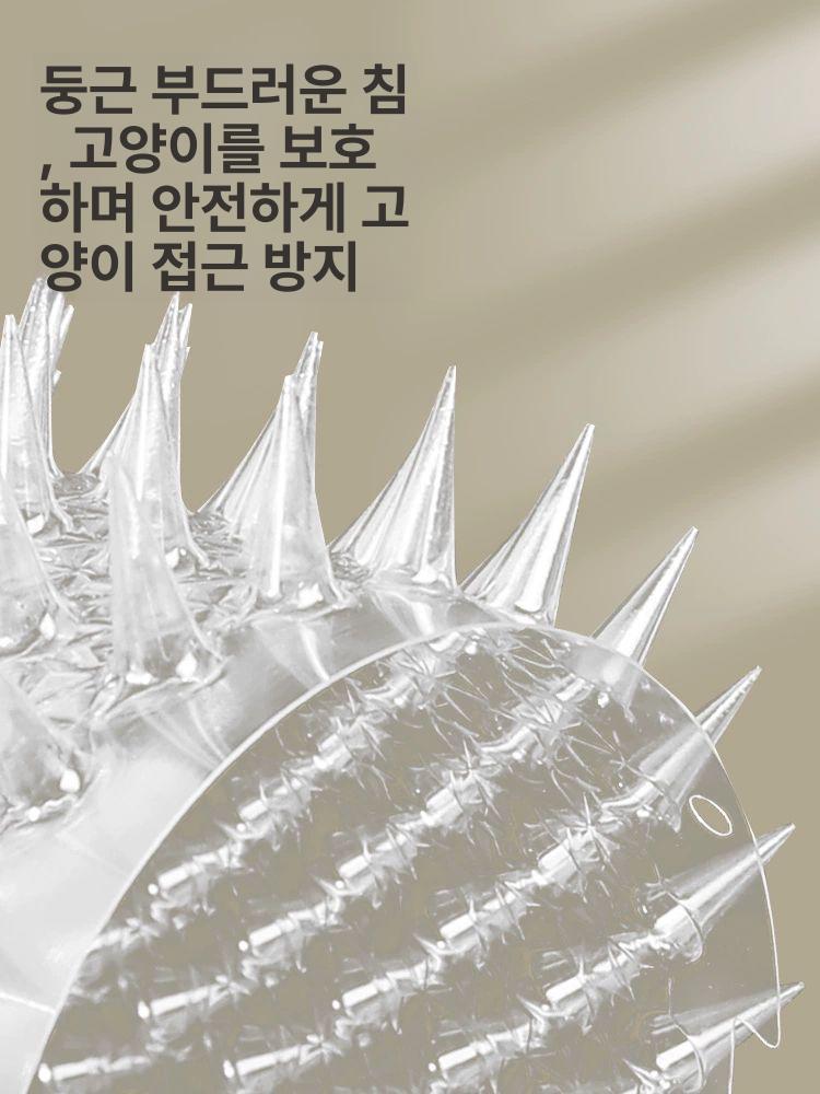 고양이철장 투명 가정용 접근금지 매트 울타리 5개 새로 업그레이드 1399핀 - 상세 이미지 4