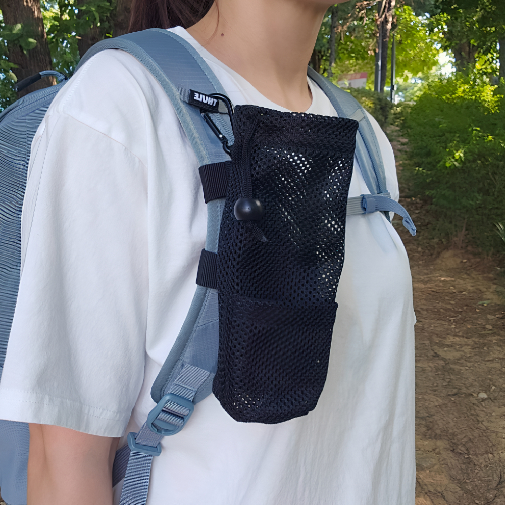 컴잇 등산물병파우치 등산 배낭 가방 물통 파우치 메쉬타입 - 상세 이미지 4