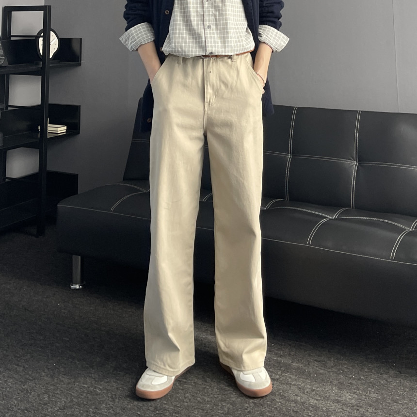 남자면바지 남자와이드팬츠 통넓은바지 이미지 2